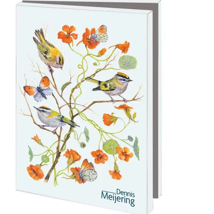 Bekking & Blitz Kaartenmapje 10 stuks met enveloppen – Birds & Flowers, Dennis Meijering