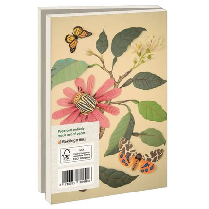 Bekking & Blitz Kaartenmapje 10 stuks met enveloppen – Flowers and insects, Geertje Aalders