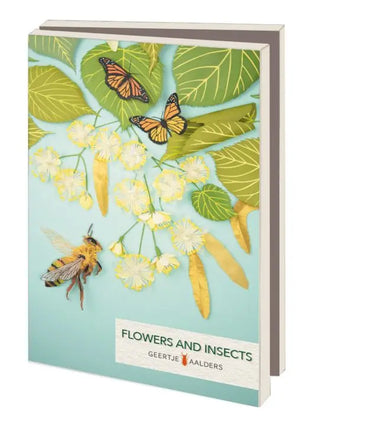 Bekking & Blitz Kaartenmapje 10 stuks met enveloppen – Flowers and insects, Geertje Aalders