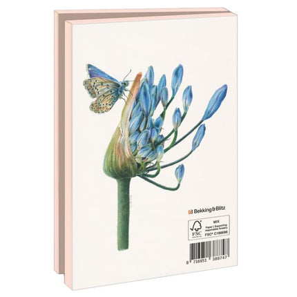 Bekking & Blitz Kaartenmapje 10 stuks met enveloppen – Vlinders, Nicole Boerema