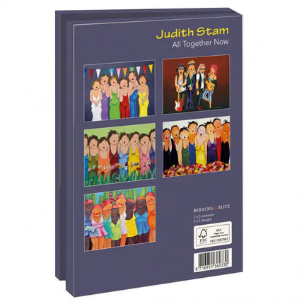 Bekking & Blitz Kaartenmapje All Together, Judith Stam 10 Stuks met Enveloppen
