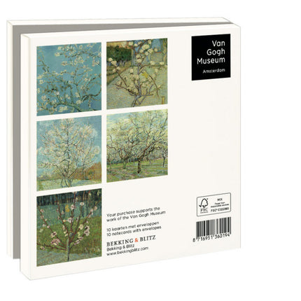 Bekking & Blitz Kaartenmapje Almond Blossom, Van Gogh Museum 10 Stuks