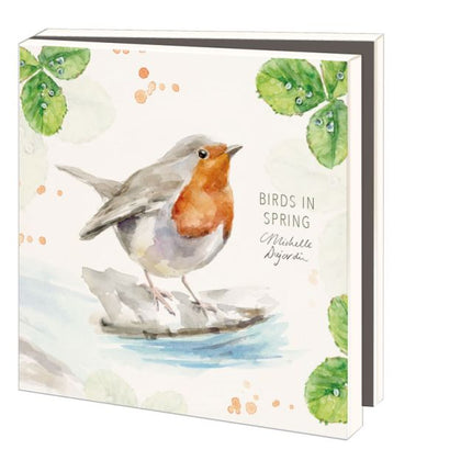 Bekking & Blitz Kaartenmapje Birds in spring, Michelle Dujardin 10 Stuks