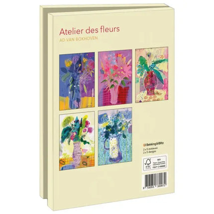 Bekking & Blitz Kaartenmapje Groot: Atelier des fleurs, Ad van Bokhoven