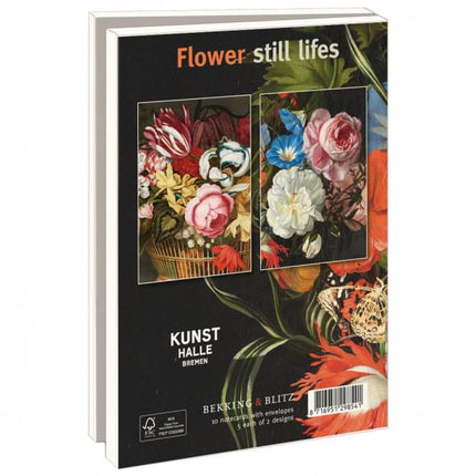 Bekking & Blitz Kaartenmapje Groot: Flower still lifes, Kunst Halle Bremen