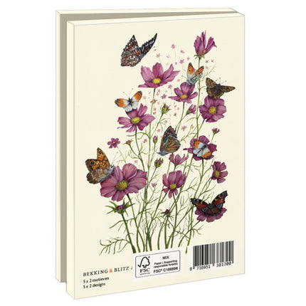 Bekking & Blitz Kaartenmapje met env, klein: Bloemen, Dennis Meijering