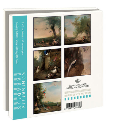 Bekking & Blitz Kaartenmapje met env, vierkant: Koninklijk Paradijs, Dordrechts Museum