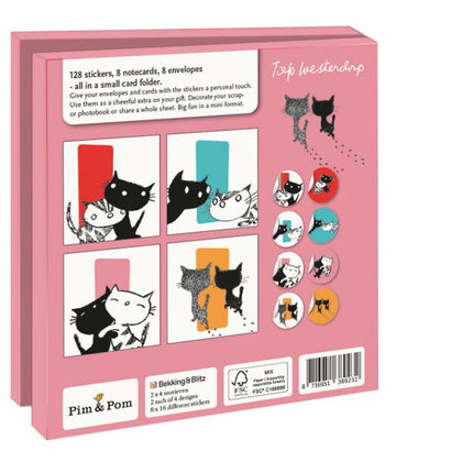 Bekking & Blitz Kaartenmapje Pim & Pom, Fiep Westendorp 10 Stuks