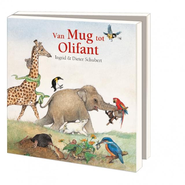 Bekking & Blitz Kaartenmapje Van Mug tot Olifant, Ingrid & Dieter Schubert 10 Stuks