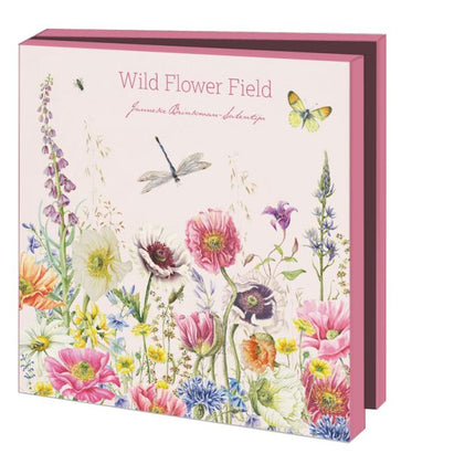 Bekking & Blitz Kaartenmapje Wild Flower Field, Janneke Brinkman 10 Stuks