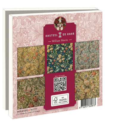 Bekking & Blitz Kaartenmapje William Morris, Kasteel De Haar 10 Stuks