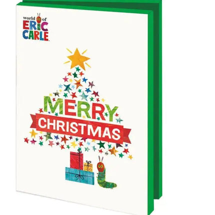 Bekking & Blitz Kerstkaartenmapje 10 stuks met enveloppen – The very hungry caterpillar, Eric Carle