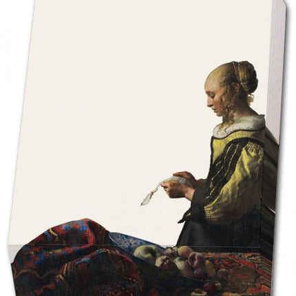 Bekking & Blitz Memo blocnote: Brieflesendes Mädchen am offenen Fenster, Johannes Vermeer