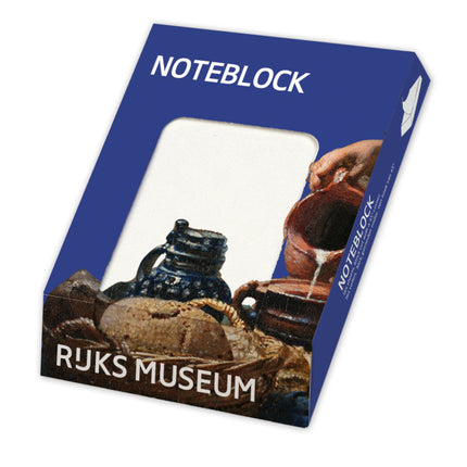 Bekking & Blitz Memo blocnote: Het melkmeisje, Johannes Vermeer, Rijksmuseum Amsterdam