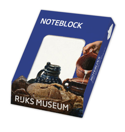 Bekking & Blitz Memo blocnote: Het melkmeisje, Johannes Vermeer, Rijksmuseum Amsterdam