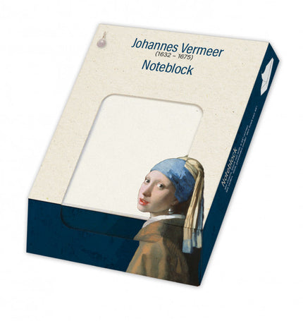 Bekking & Blitz Memo blocnote: Meisje met de parel, Vermeer, Mauritshuis