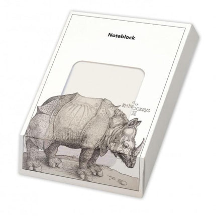 Bekking & Blitz Memo blocnote: Rhinozerus, Albrecht Dürer, Kunsthalle Bremen