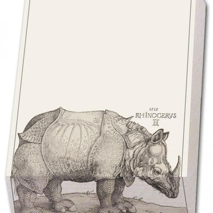 Bekking & Blitz Memo blocnote: Rhinozerus, Albrecht Dürer, Kunsthalle Bremen