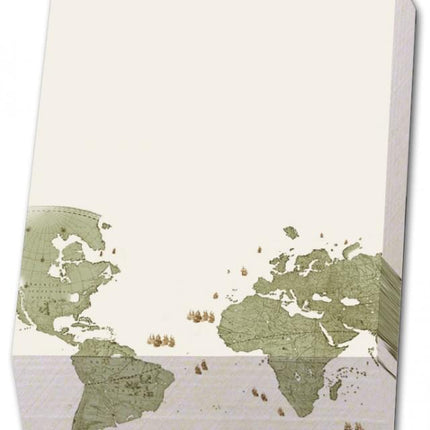 Bekking & Blitz Memo blocnote: Wandkaart van de wereld door Joan Blaeu - Het Scheepvaartmuseum