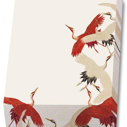 Bekking & Blitz Memo blocnote: Woman haori with Red and White Cranes