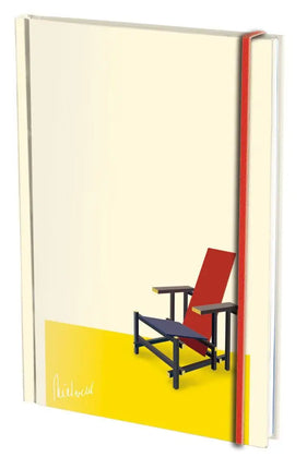 Bekking & Blitz Notitieboek A5, harde kaft: Rood blauwe stoel, Gerrit Rietveld, Rietveld Schröderhuis