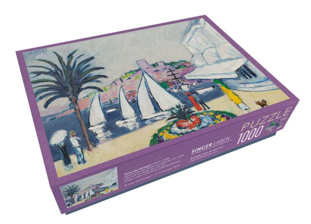 Bekking & Blitz Puzzel (1000 stukjes): Gezicht op het casino in Cannes, Kees van Dongen, Singer Laren