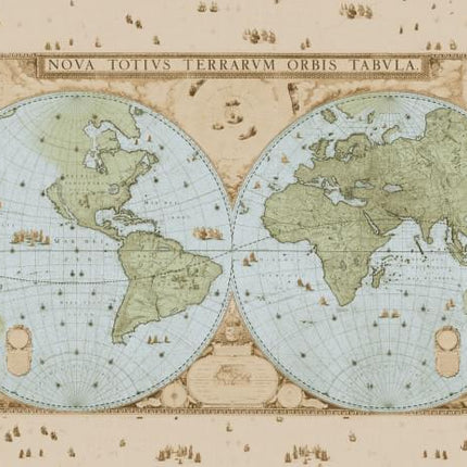 Bekking & Blitz Puzzel (1000 stukjes): Wandkaart van de wereld door Joan Blaeu, Het Scheepvaartmuseum