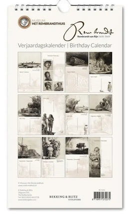 Bekking & Blitz Rembrandt van Rijn Verjaardagskalender
