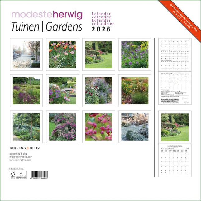 Bekking & Blitz Tuinen Kalender 2026