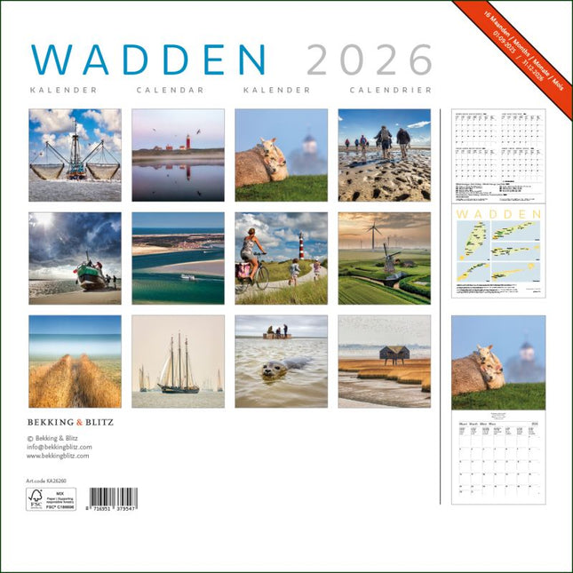 Bekking & Blitz Wadden Kalender 2026
