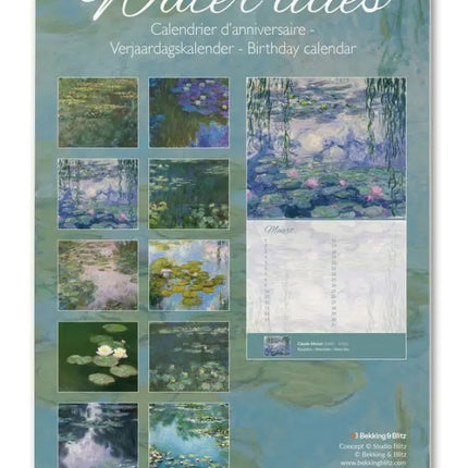 Bekking & Blitz Water Lelies Verjaardagskalender Claude Monet