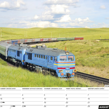 Blaustein Eisenbahnen - Spoorwegen A3 Kalender 2027