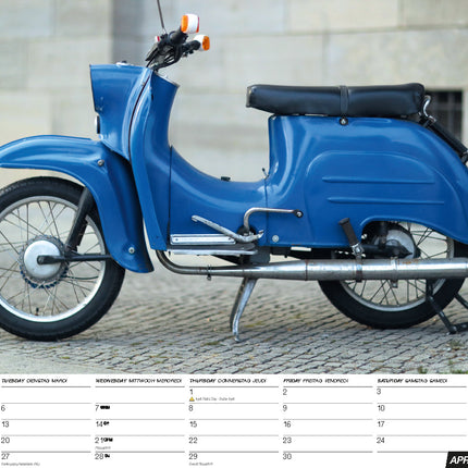 Blaustein Simson Scooter A3 Kalender 2027