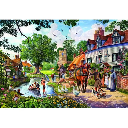 bluebird A Village in Summer Puzzel 1000 stukjes