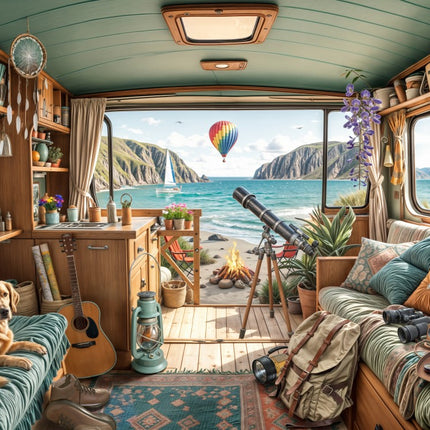 bluebird Camping Coast Puzzel 1000 stukjes
