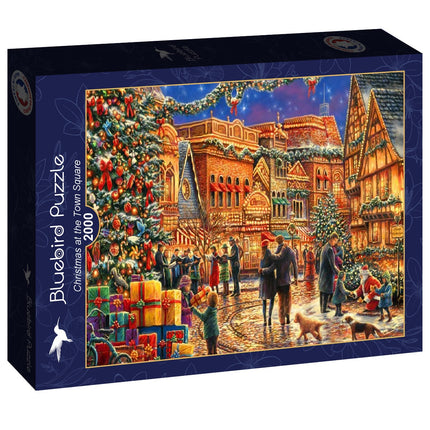bluebird Christmas at the Town Square Puzzel 2000 stukjes
