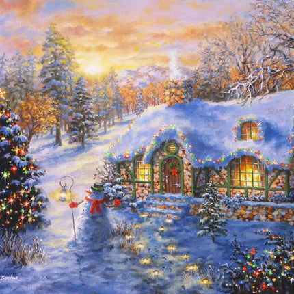 bluebird Christmas Cottage Puzzel 2000 stukjes