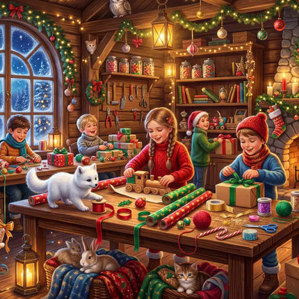 bluebird Christmas Preparations Puzzel 1000 Stukjes