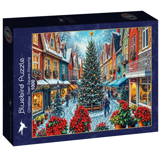 bluebird Christmas Town Square Shopping Puzzel 1000 stukjes
