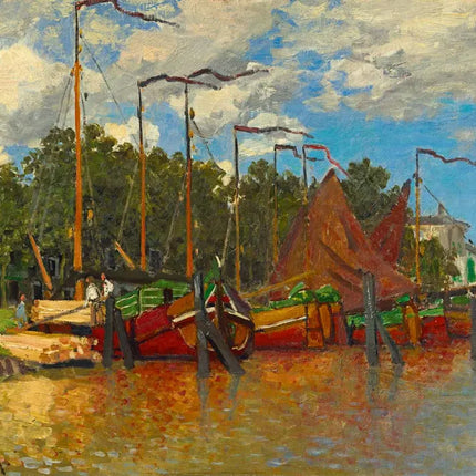 bluebird Claude Monet - Boats at Zaandam, 1871 Puzzel 1000 Stukjes