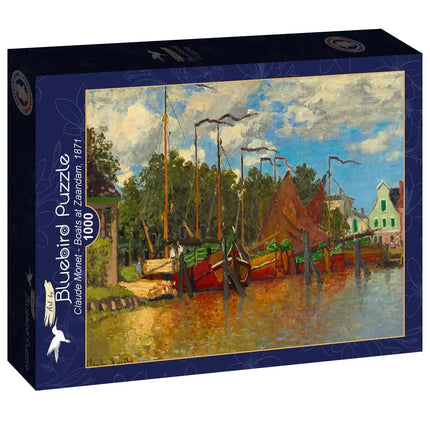 bluebird Claude Monet - Boats at Zaandam, 1871 Puzzel 1000 Stukjes