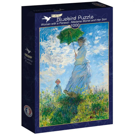 bluebird Claude Monet - Woman with a Parasol - Madame Monet and Her Son Puzzel 1000 Stukjes