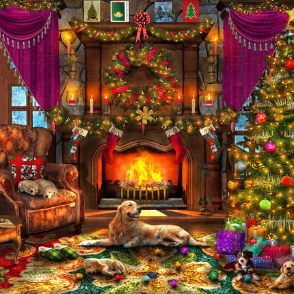 bluebird Cosy Christmas Room Puzzel 1000 stukjes