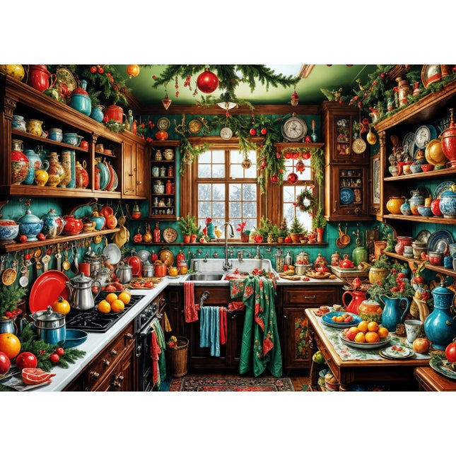 bluebird Country Kitchen Christmas Puzzel 1500 stukjes