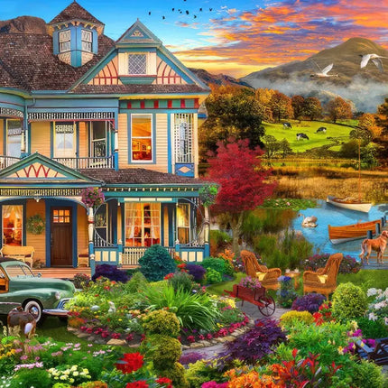 bluebird Garden Country Home Puzzel 1000 Stukjes