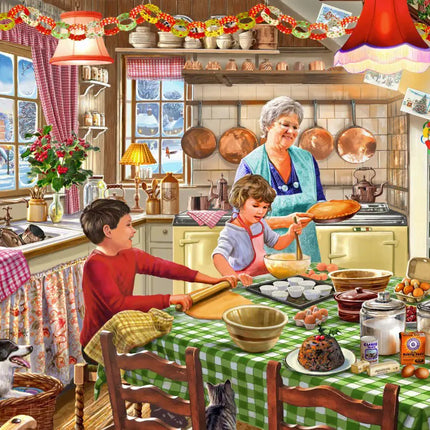 bluebird Grandma Christmas Baking Puzzel 1000 Stukjes
