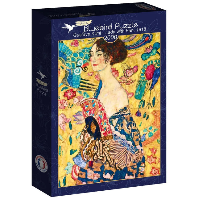 bluebird Gustave Klimt - Lady with Fan, 1918 Puzzel 2000 stukjes