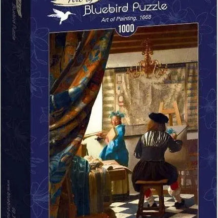 bluebird Johannes Vermeer - Art of Painting, 1668 Puzzel 1000 stukjes