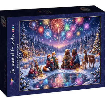 bluebird Kerst Puzzel - Winter Fireworks Puzzel 204 stukjes