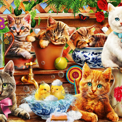 bluebird Kittens in the Potting Shed Puzzel 3000 stukjes